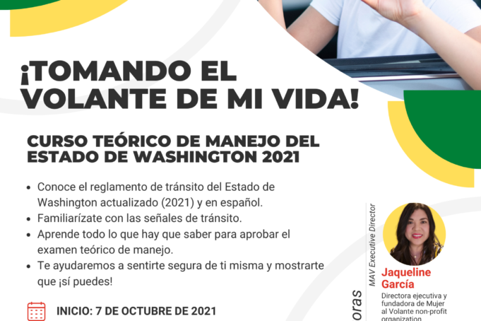Curso Teorico de manejo del estado de Washington 2021 flyer